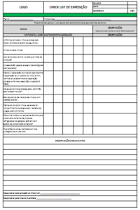 Formul Rio Check List De Expedi O Consunutri