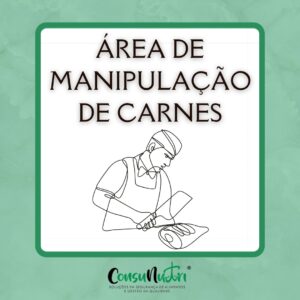 Adesivo - Área de Manipulação de Carnes