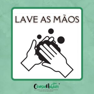 Adesivo - Lave as Mãos